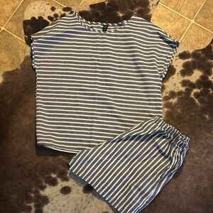 Classic Blue and White Striped  Set